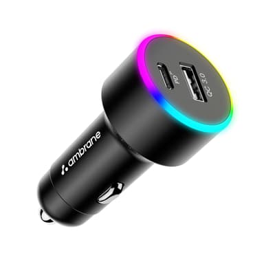 Ambrane C85R 85W car charger with 65W USB-C PD port